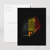 Vlag van België Briefkaart (Voorkant / Achterkant)