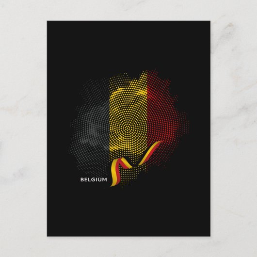 Vlag van België Briefkaart (Voorkant)