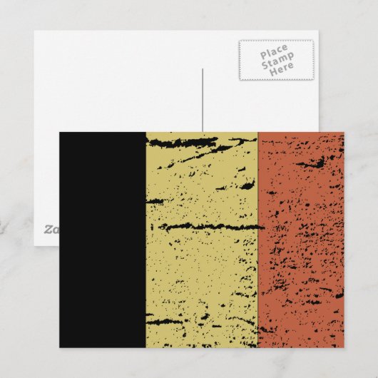 VLAG VAN BELGIË BRIEFKAART (Voorkant / Achterkant)