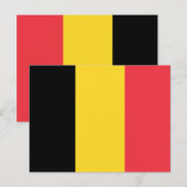 Vlag van België Briefkaart (Voorkant / Achterkant)