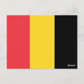 Vlag van België Briefkaart (Achterkant)