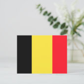 Vlag van België Briefkaart (Staand voorkant)