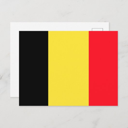 Vlag van België Briefkaart (Voorkant / Achterkant)