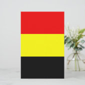 Vlag van België Briefpapier (Staand voorkant)