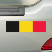 Vlag van België Bumpersticker (Op auto)