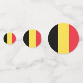 Vlag van België Confetti (Achterkanten)