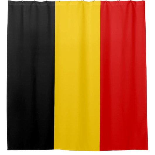 Vlag van België Douchegordijn (Voorkant)