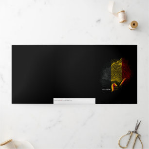 Vlag van België Drieluik Kaart