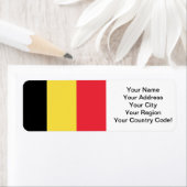 Vlag van België Etiket (Insitu)