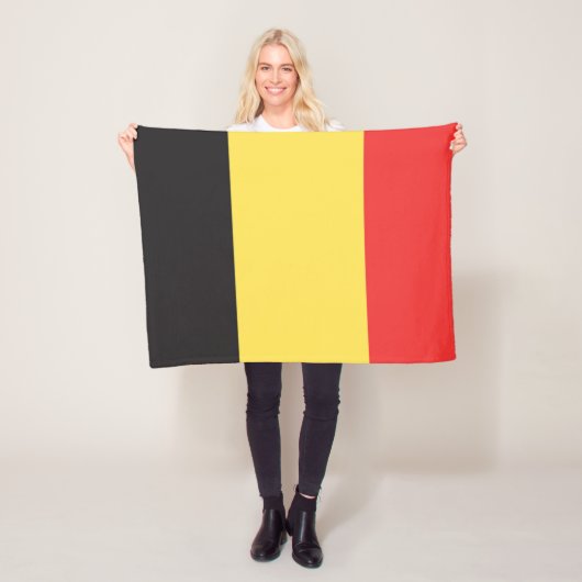 Vlag van België Fleece Deken (In situ)