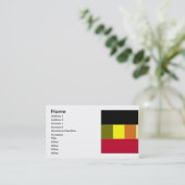 Vlag van België gestreept Visitekaartje (Staand voorkant)