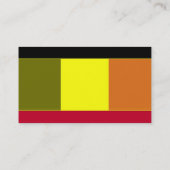 Vlag van België gestreept Visitekaartje (Achterkant)