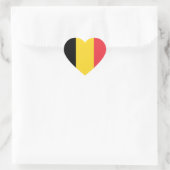 Vlag van België Hart Sticker (Tas)