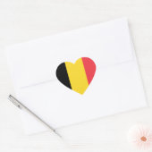 Vlag van België Hart Sticker (Envelop)