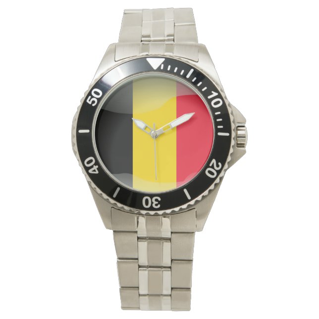 Vlag van België Horloge (Voorkant)
