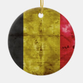 Vlag van België Keramisch Ornament (Voorkant)