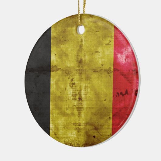 Vlag van België Keramisch Ornament (Links)