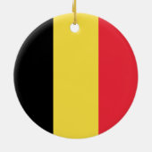 Vlag van België Keramisch Ornament (Achterkant)