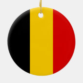 Vlag van België Keramisch Ornament (Achterkant)