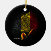 Vlag van België Keramisch Ornament (Voorkant)