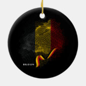 Vlag van België Keramisch Ornament (Achterkant)