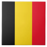 Vlag van België keramische tegel Tegeltje<br><div class="desc">Vlag van België.</div>