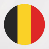 Vlag van België Labels (Design 2)