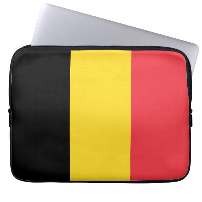 Vlag van België Laptop Sleeve (Voorkant)
