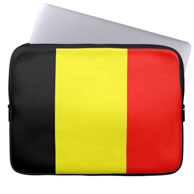 Vlag van België Laptop Sleeve (Voorkant)
