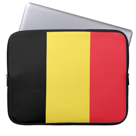 Vlag van België Laptop Sleeve (Voorkant)