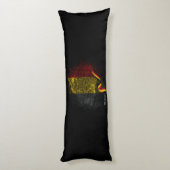 Vlag van België Lichaamskussen (Achterkant (Verticaal))
