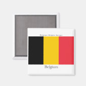 Vlag van België Magnet (Voorkant / Achterkant)