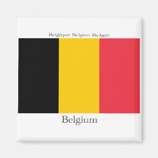 Vlag van België Magnet (Voorkant)