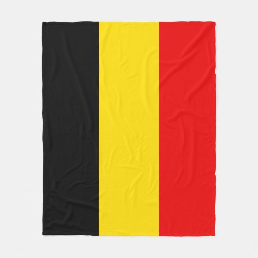 Vlag van België medium Fleece Deken (Voorkant)