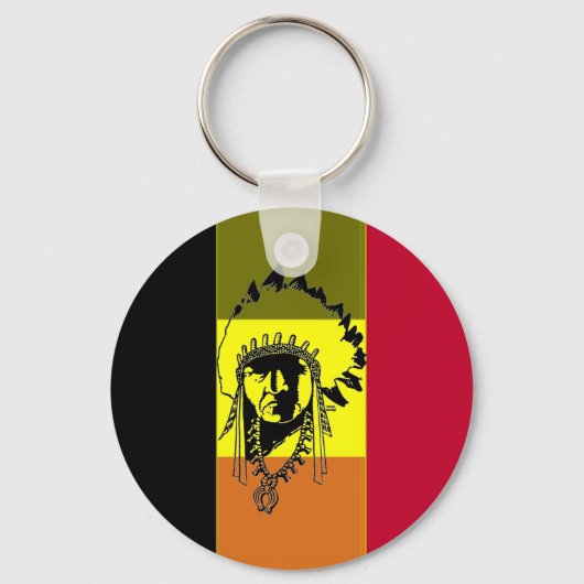 Vlag van België met Indiase Sleutelhanger (Voorkant)