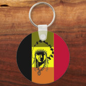 Vlag van België met Indiase Sleutelhanger (Voorkant)