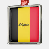 Vlag van België Metalen Ornament (Links)