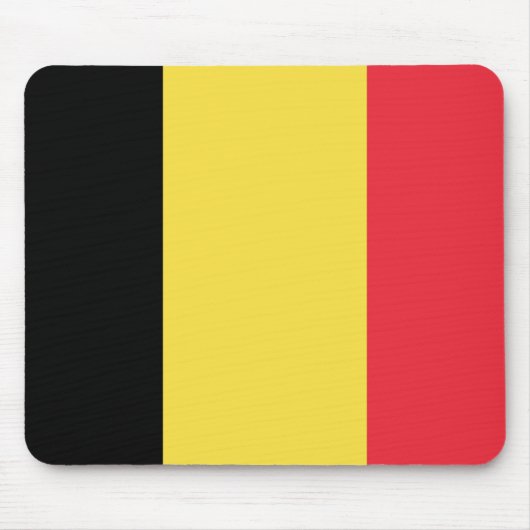 Vlag van België Mousepad Muismat (Voorkant)