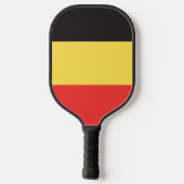 Vlag van België Pickleball Paddle (Achterkant)