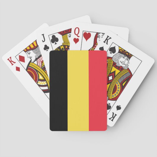 Vlag van België Pokerkaarten (Achterkant)