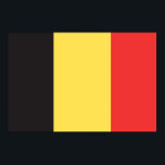 Vlag van België Poster<br><div class="desc">Deel 2:3,  vlag van België.</div>