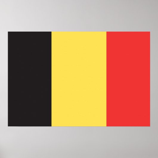 Vlag van België Poster (Voorkant)