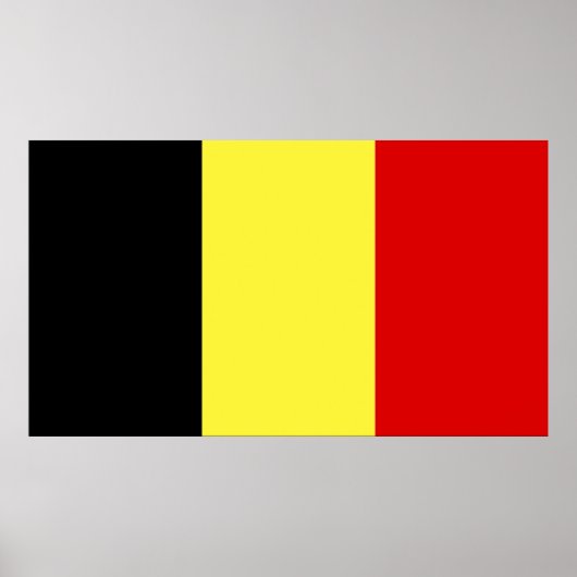 Vlag van België Poster (Voorkant)