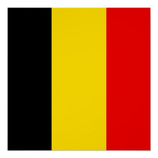Vlag van België Poster (Voorkant)