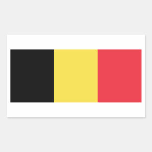 Vlag van België Rechthoekige Sticker