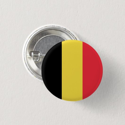 Vlag van België Ronde Button 3,2 Cm (Voorkant /achterkant)