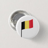 Vlag van België Ronde Button 3,2 Cm (Voorkant /achterkant)
