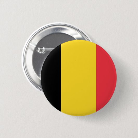 Vlag van België Ronde Button 5,7 Cm (Voorkant /achterkant)
