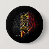 Vlag van België Ronde Button 7,6 Cm (Voorkant)