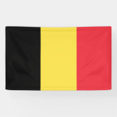 Vlag van België Spandoek (Horizontaal)